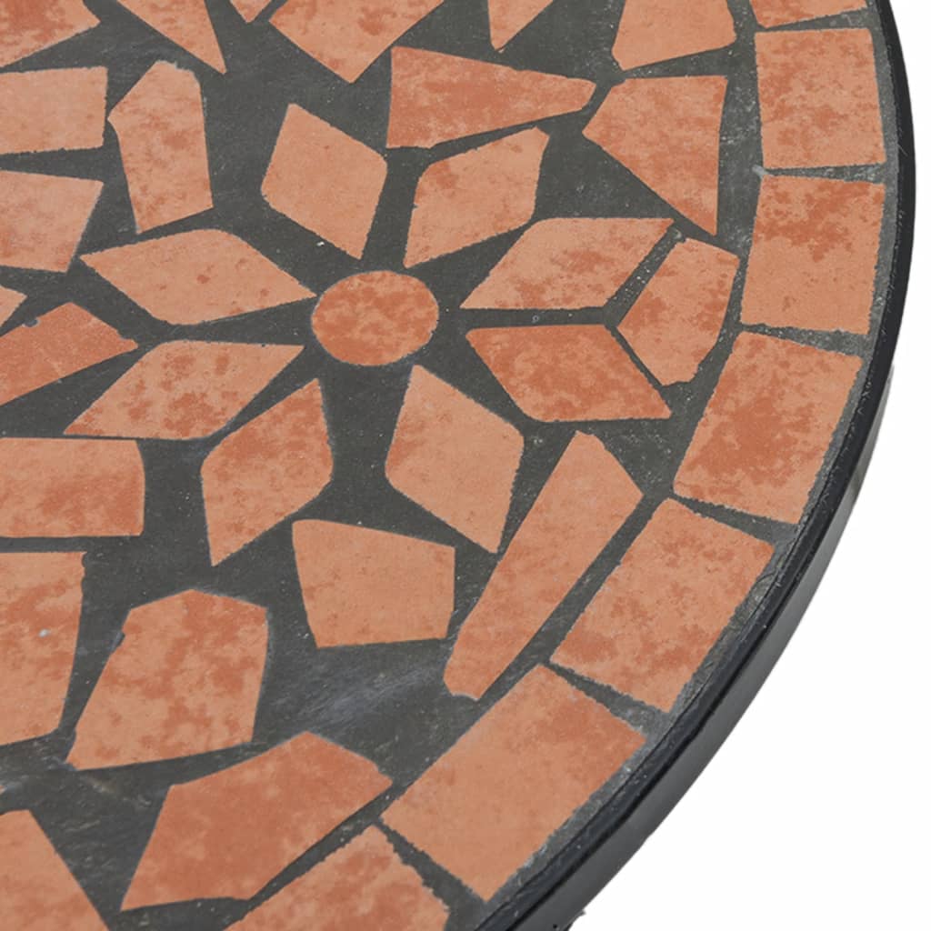 Mosaic Bistro Table Ø50x70 cm Ceramic with Decorative Pattern for Indoor and Outdoor Use
