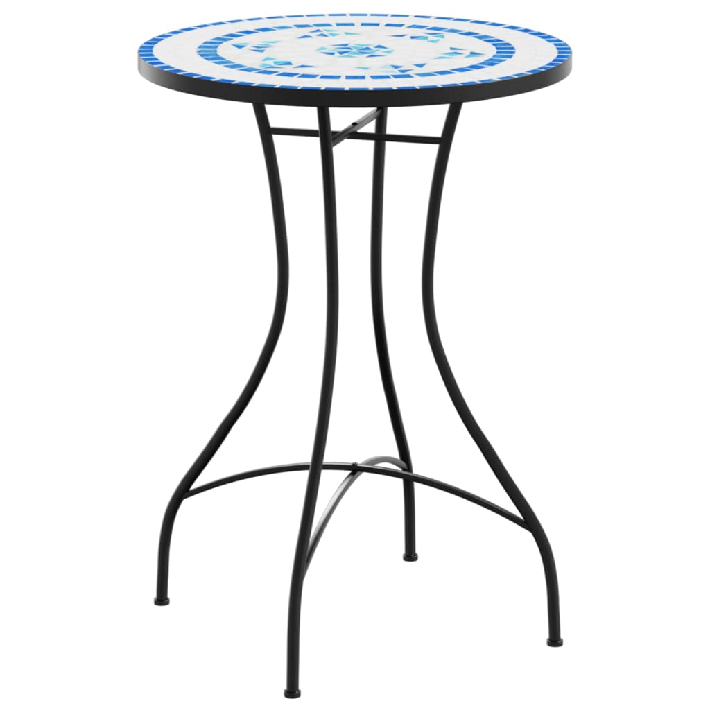 Mosaic Bistro Table Ø50x70 cm Ceramic with Decorative Pattern for Indoor and Outdoor Use