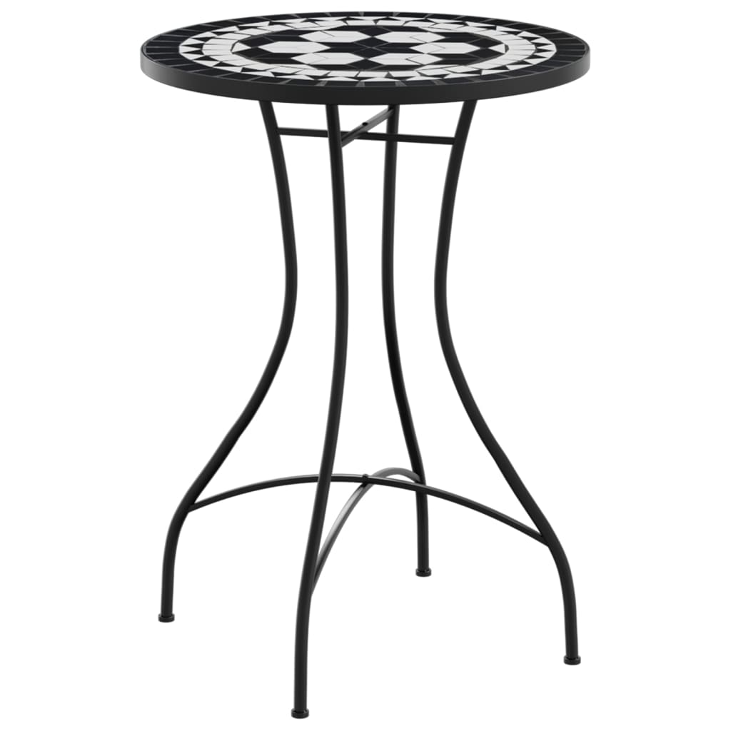 Mosaic Bistro Table Ø50x70 cm Ceramic with Decorative Pattern for Indoor and Outdoor Use