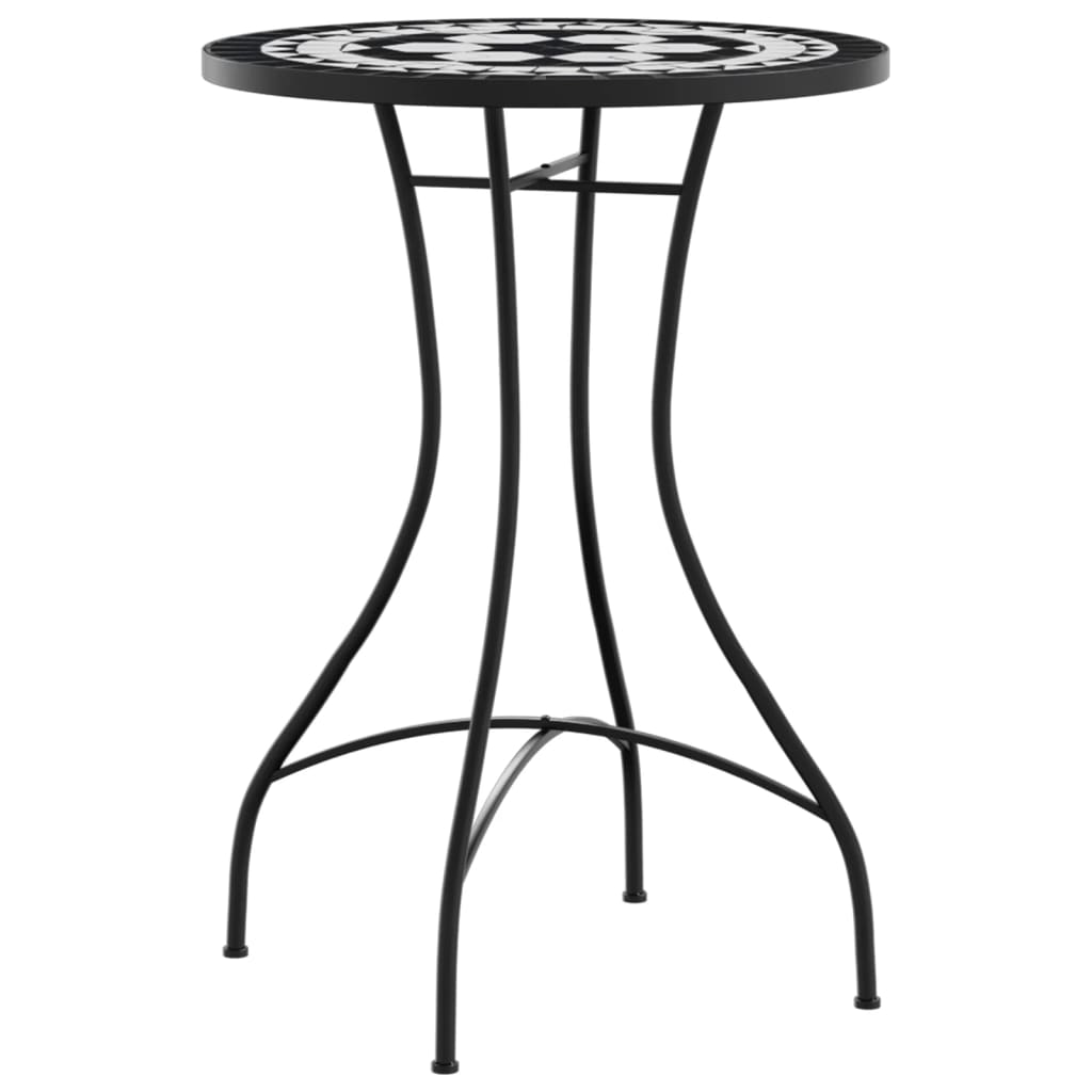 Mosaic Bistro Table Ø50x70 cm Ceramic with Decorative Pattern for Indoor and Outdoor Use