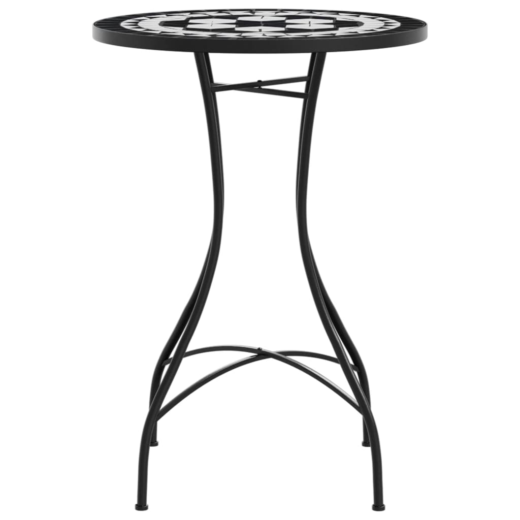 Mosaic Bistro Table Ø50x70 cm Ceramic with Decorative Pattern for Indoor and Outdoor Use