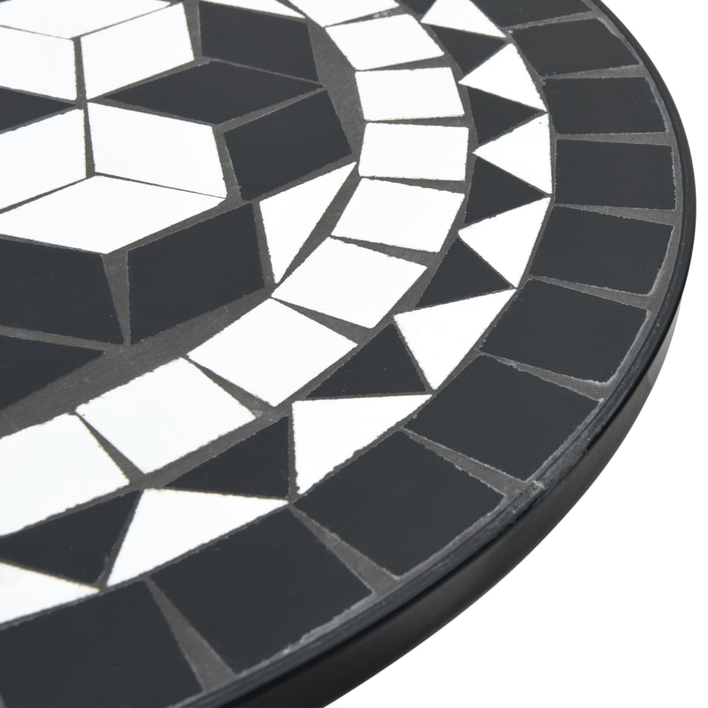 Mosaic Bistro Table Ø50x70 cm Ceramic with Decorative Pattern for Indoor and Outdoor Use