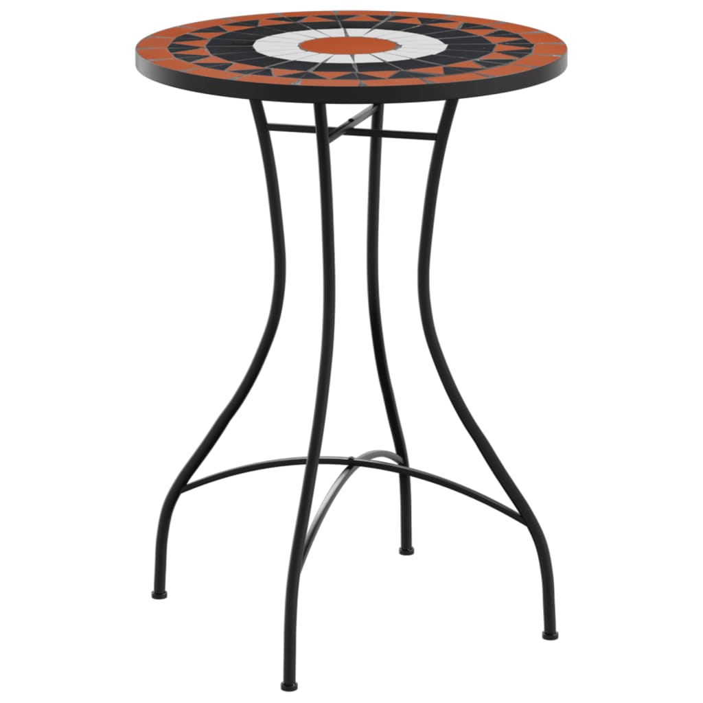 Mosaic Bistro Table Ø50x70 cm Ceramic with Decorative Pattern for Indoor and Outdoor Use