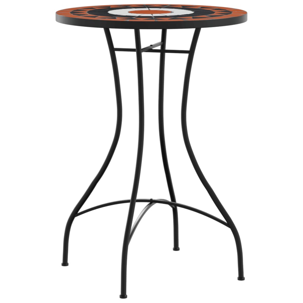 Mosaic Bistro Table Ø50x70 cm Ceramic with Decorative Pattern for Indoor and Outdoor Use