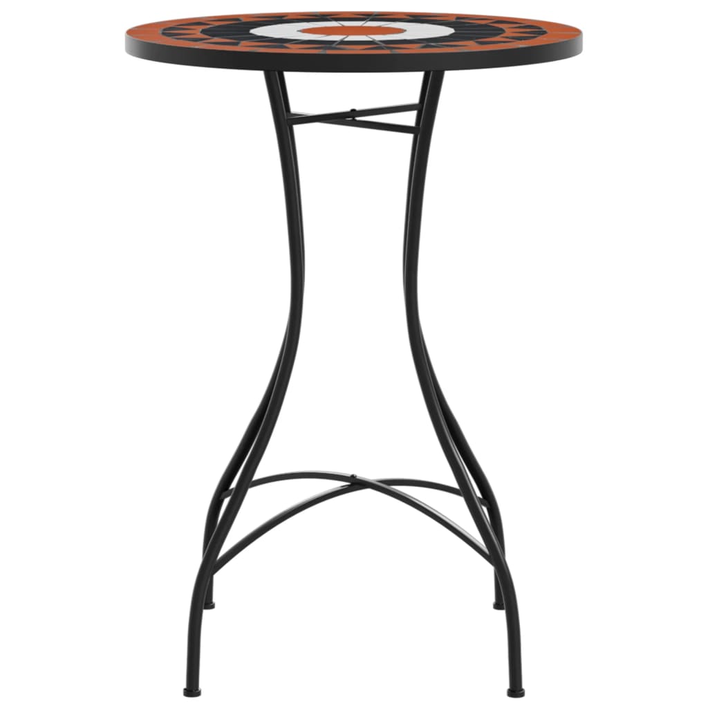 Mosaic Bistro Table Ø50x70 cm Ceramic with Decorative Pattern for Indoor and Outdoor Use