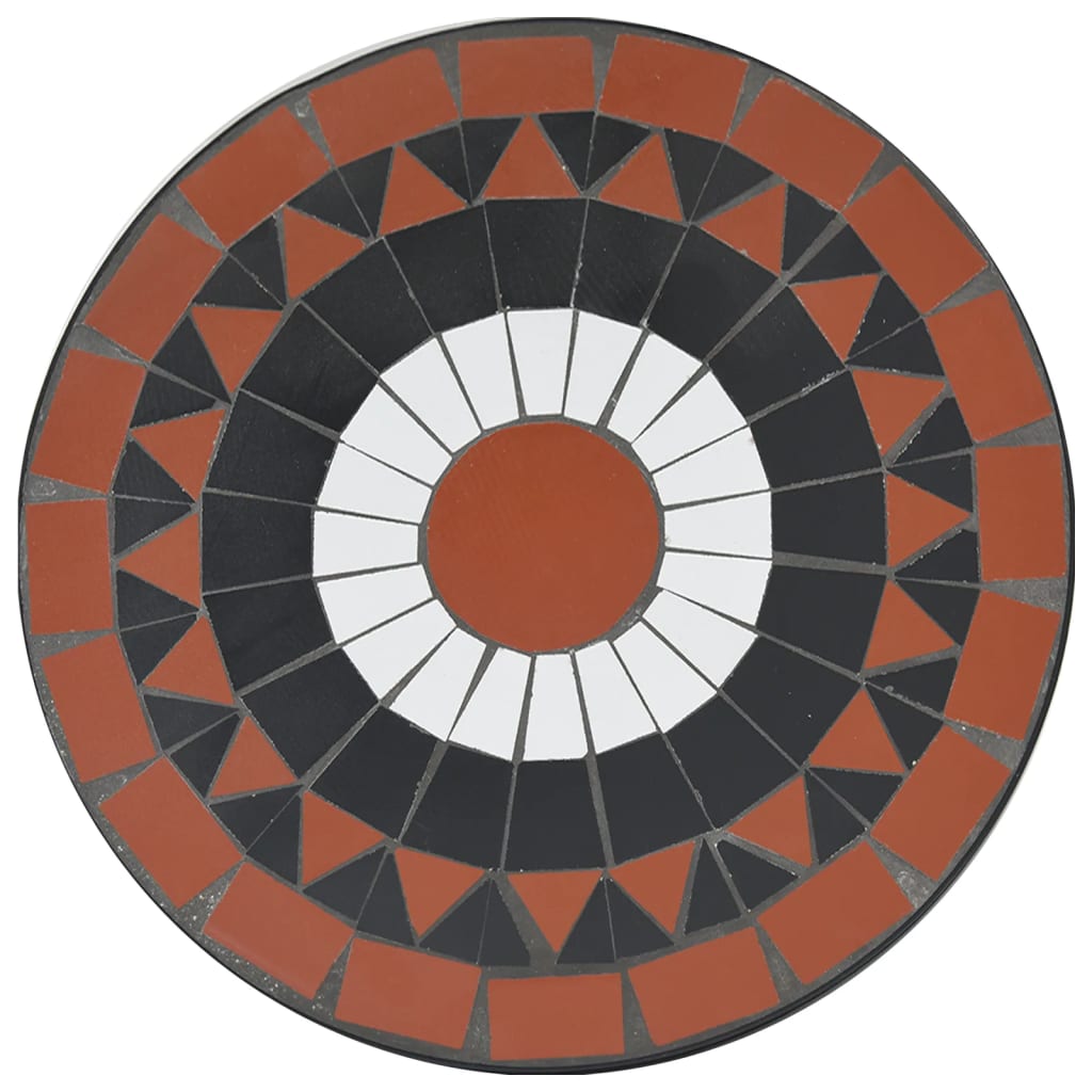 Mosaic Bistro Table Ø50x70 cm Ceramic with Decorative Pattern for Indoor and Outdoor Use