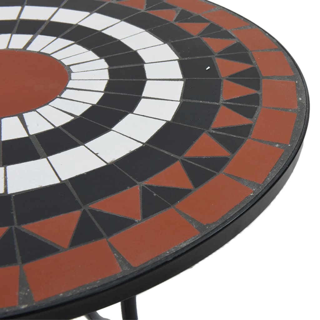 Mosaic Bistro Table Ø50x70 cm Ceramic with Decorative Pattern for Indoor and Outdoor Use