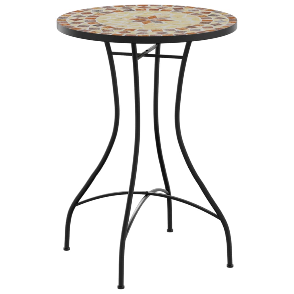 Mosaic Bistro Table Ø50x70 cm Ceramic with Decorative Pattern for Indoor and Outdoor Use