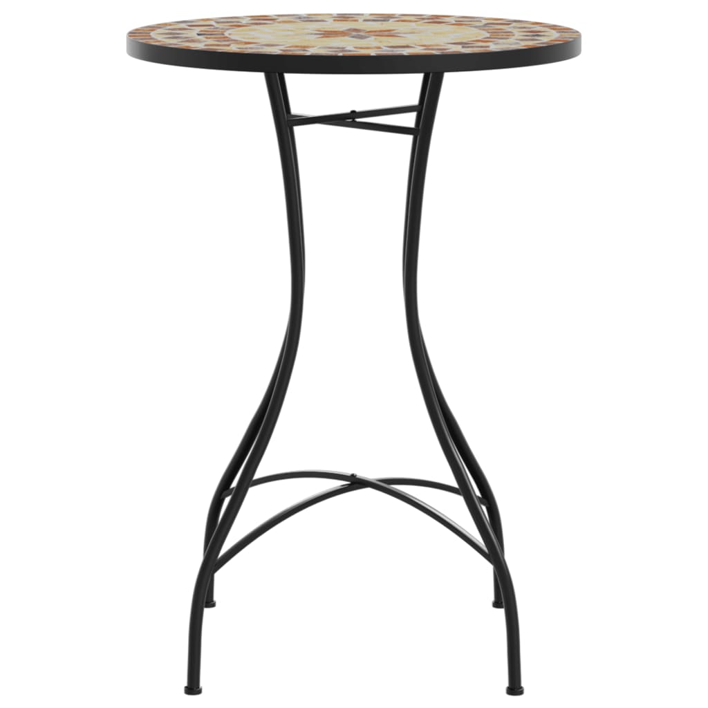 Mosaic Bistro Table Ø50x70 cm Ceramic with Decorative Pattern for Indoor and Outdoor Use