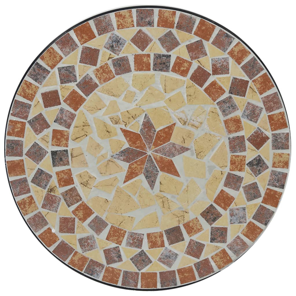 Mosaic Bistro Table Ø50x70 cm Ceramic with Decorative Pattern for Indoor and Outdoor Use