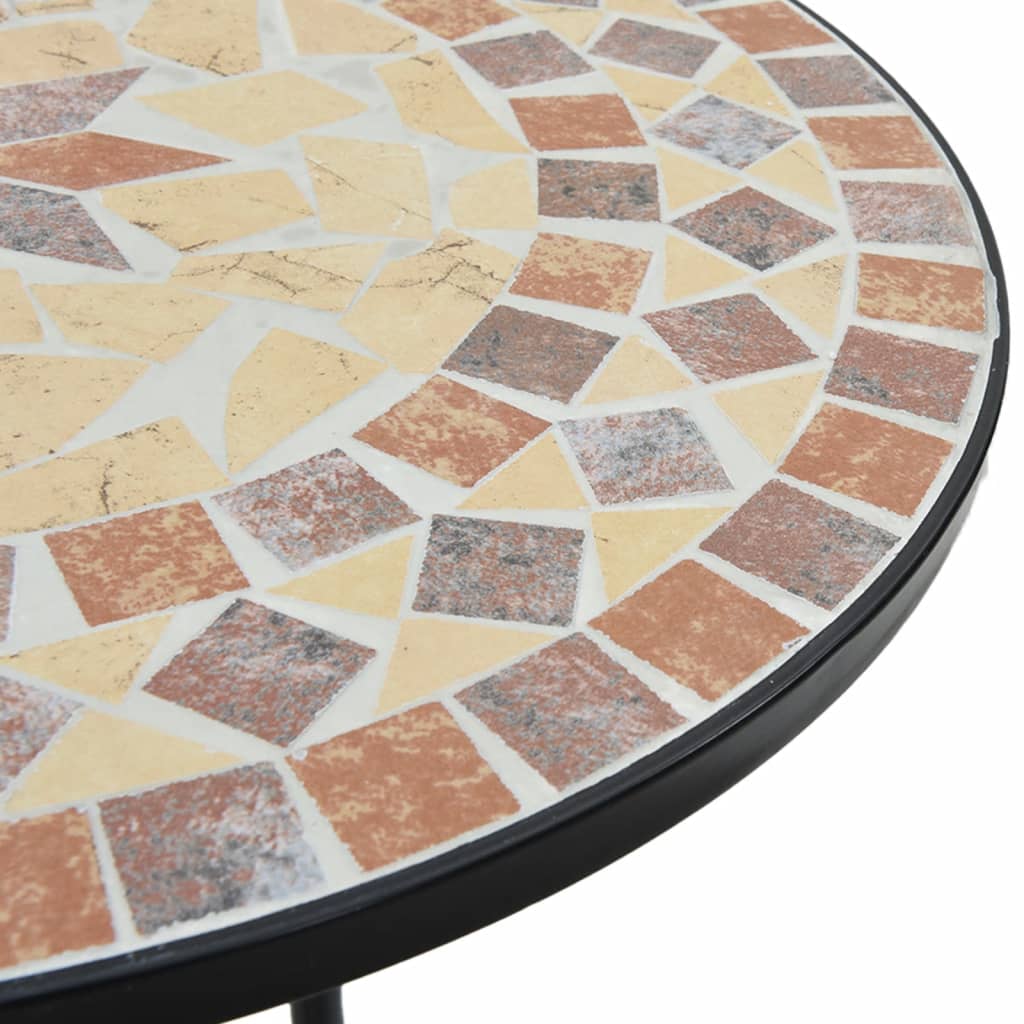 Mosaic Bistro Table Ø50x70 cm Ceramic with Decorative Pattern for Indoor and Outdoor Use