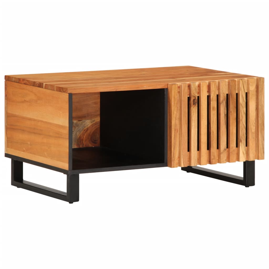 Coffee Table 80x51x40 cm Solid Wood Acacia