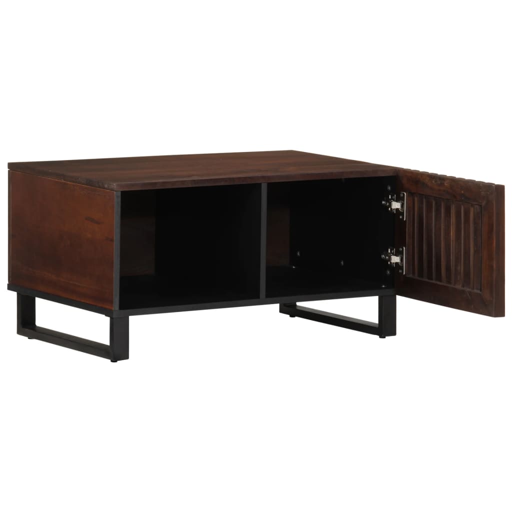 Coffee Table Brown 80x51x40 cm Solid Wood Mango