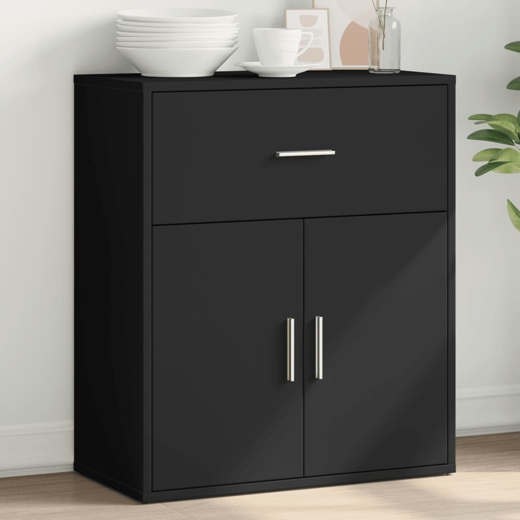 Sideboard Black 60x31x70 cm Engineered Wood