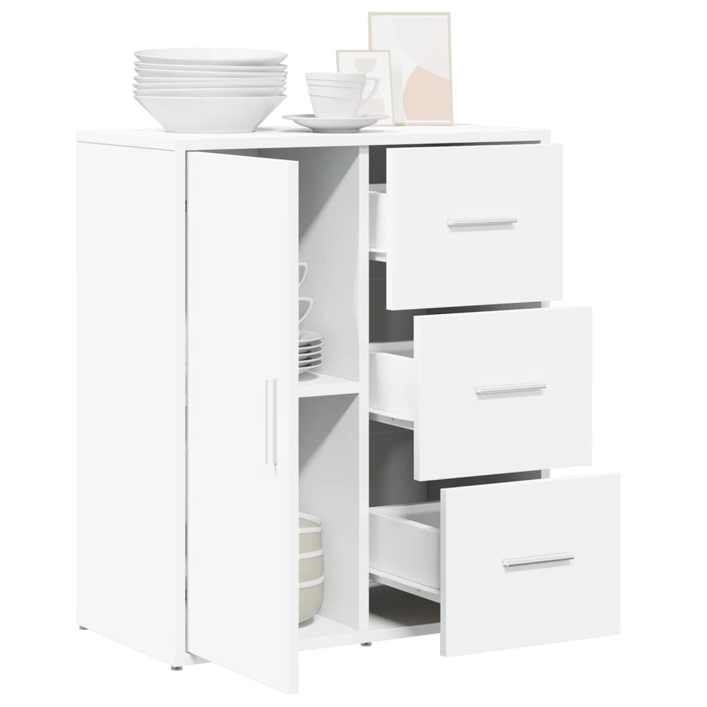 Sideboard White 60x31x70 cm Engineered Wood