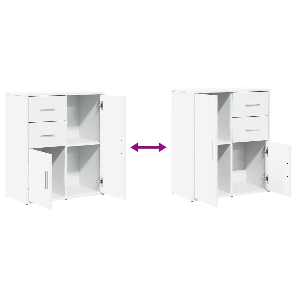 Sideboard White 60x31x70 cm Engineered Wood