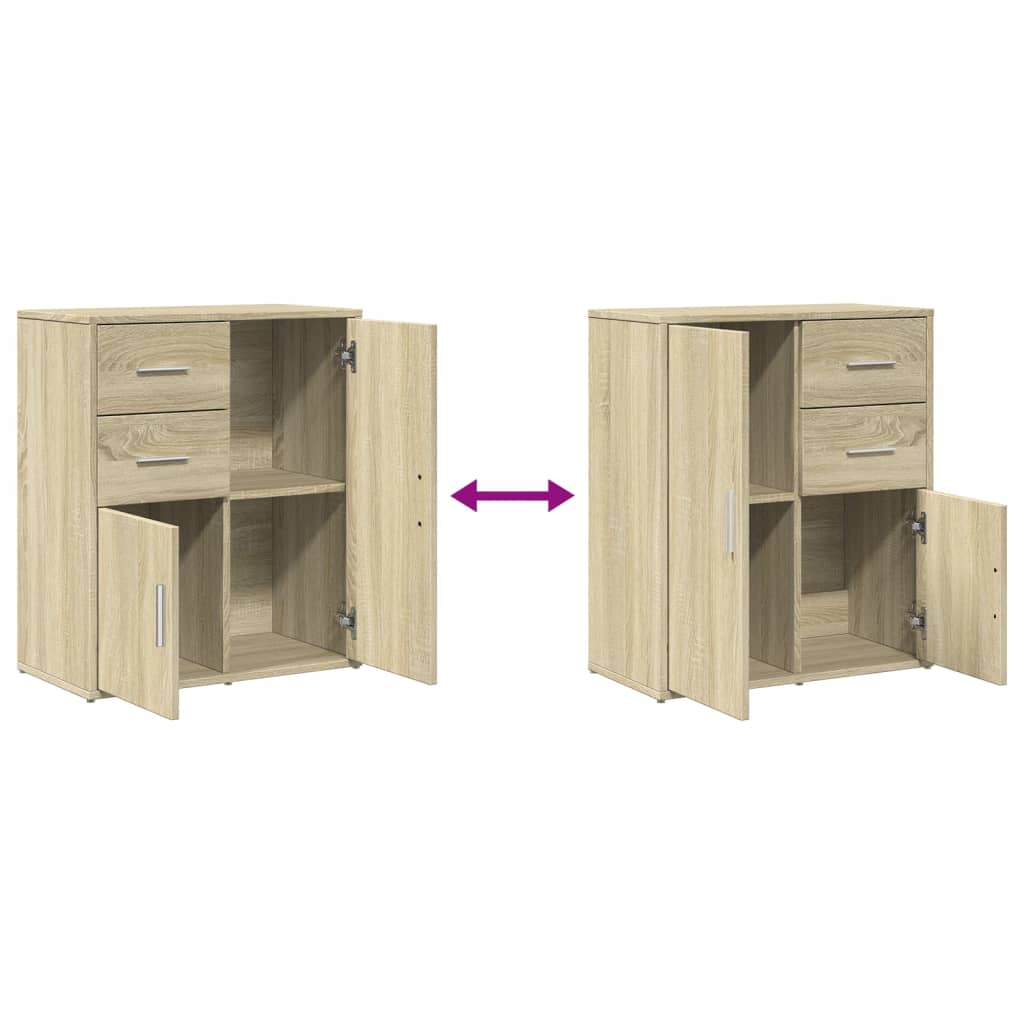 Sideboard Sonoma Oak 60x31x70 cm Engineered Wood