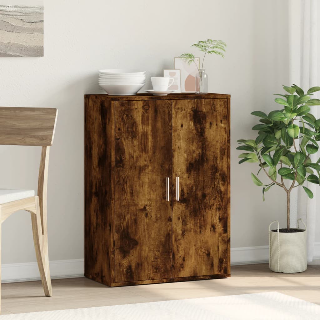 Sideboard Smoked Oak 60x31x84 cm Engineered Wood