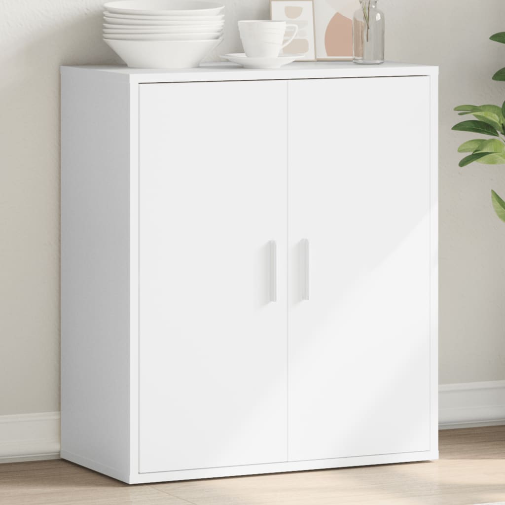 Sideboard White 79x38x80 cm Engineered Wood