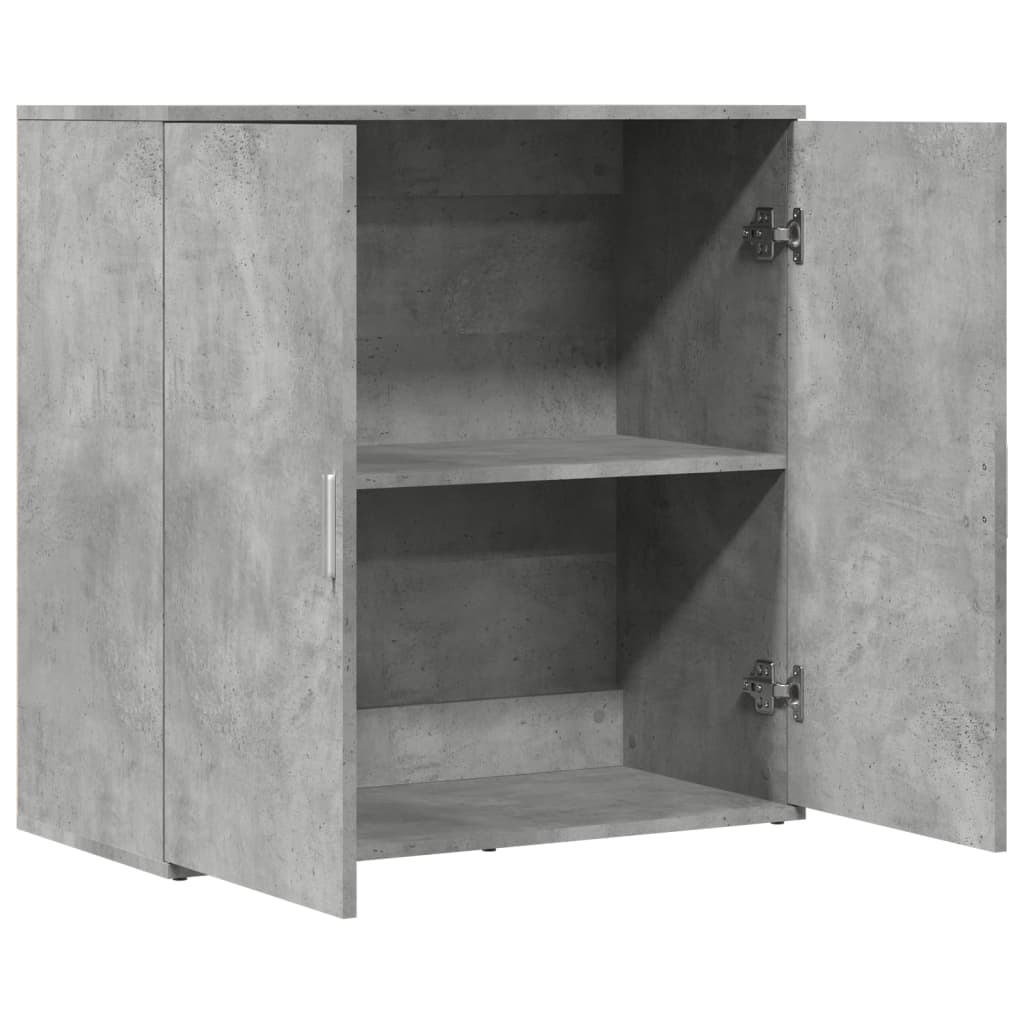 Sideboard Concrete Grey 79x38x80 cm Engineered Wood