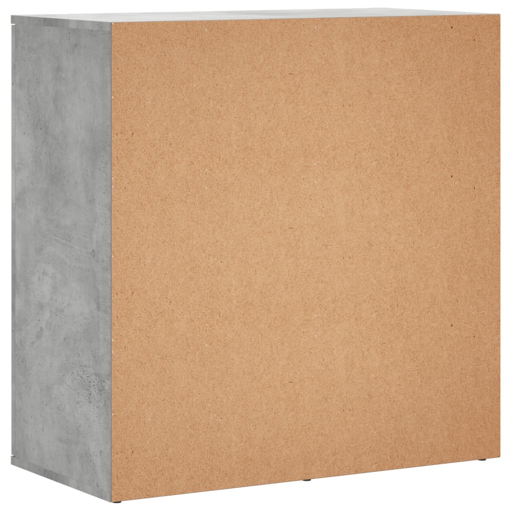 Sideboard Concrete Grey 79x38x80 cm Engineered Wood