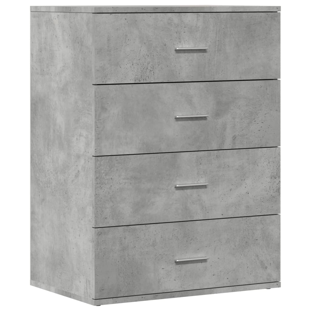 Sideboard Concrete Grey 60x39x80 cm Engineered Wood