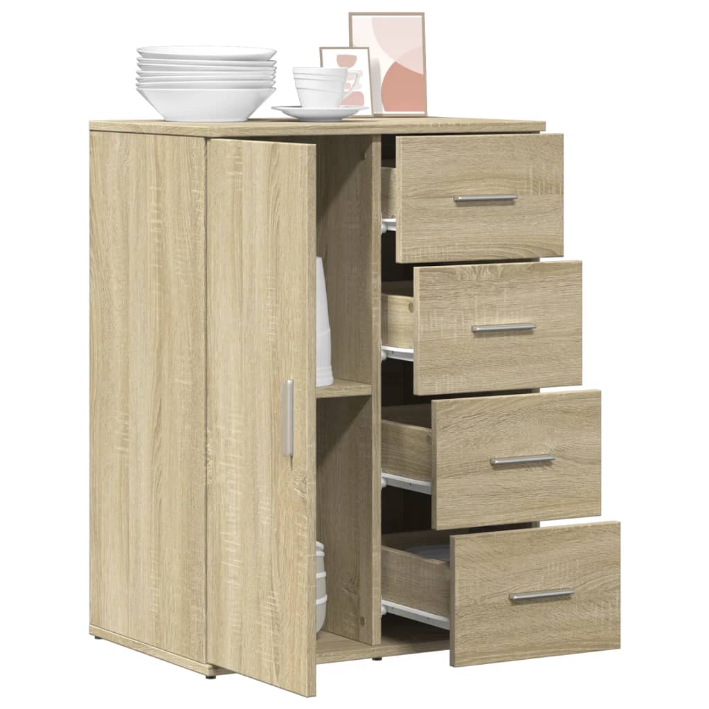 Sideboard Sonoma Oak 59x39x80 cm Engineered Wood