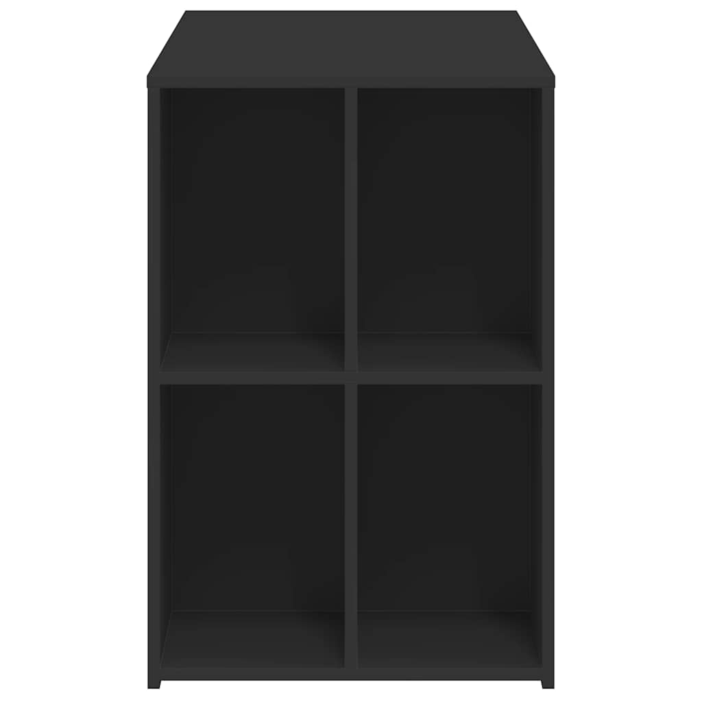 Modern Wooden Home Office Computer Desk With Open Storage Compartments Wood