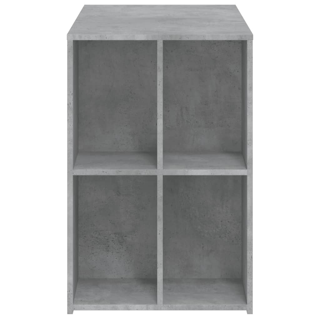 Modern Wooden Home Office Computer Desk With Open Storage Compartments Wood