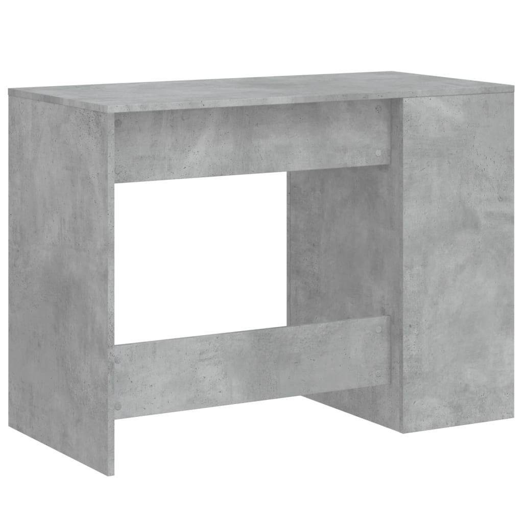 Modern Wooden Home Office Computer Desk With Open Storage Compartments Wood