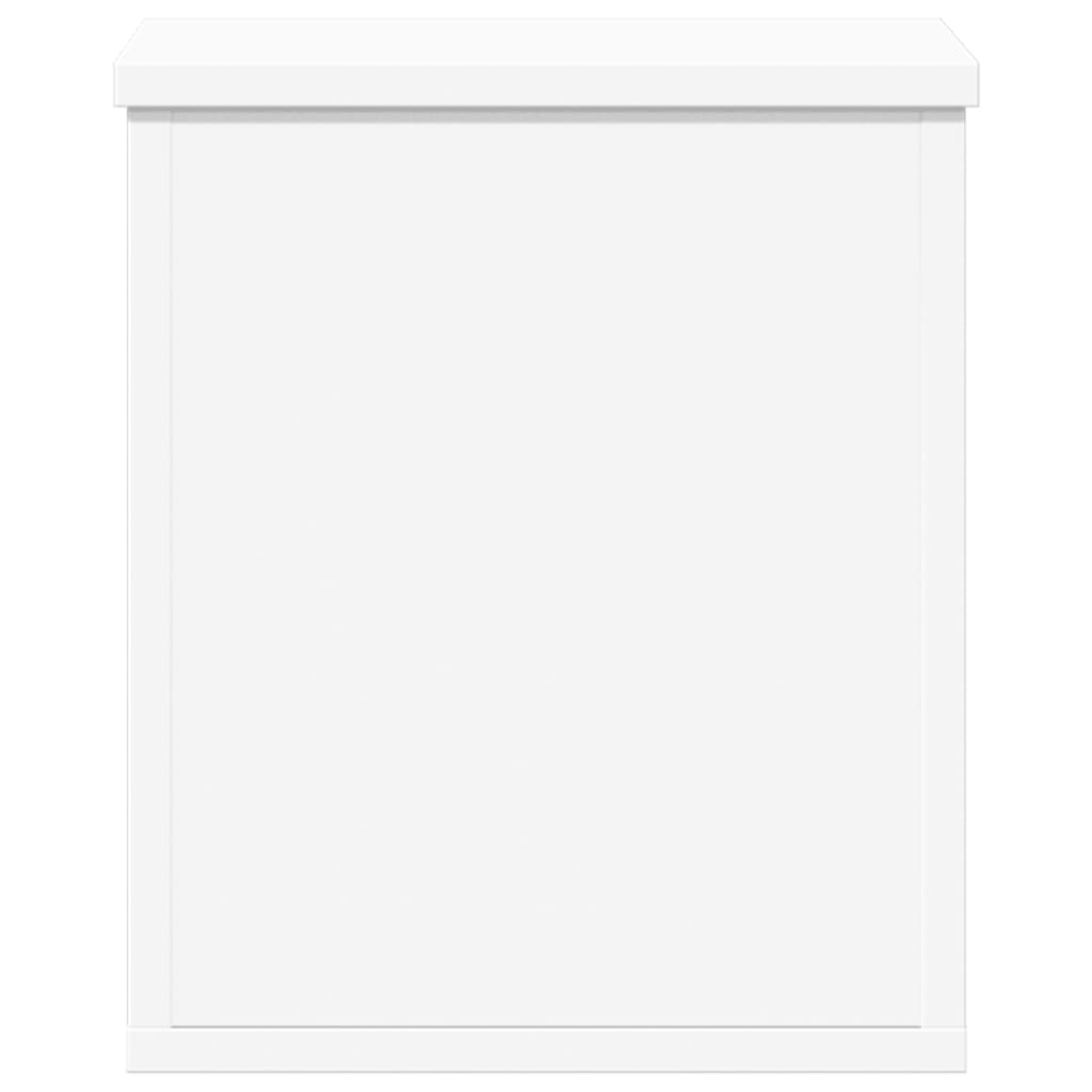 Storage Box White 30x35x35 cm Engineered Wood