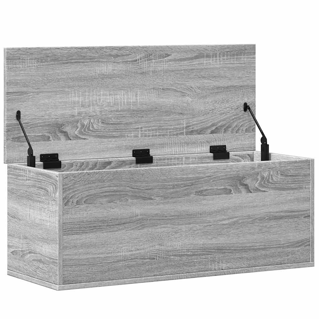 Storage Box Grey Sonoma 90x35x35 cm Engineered Wood