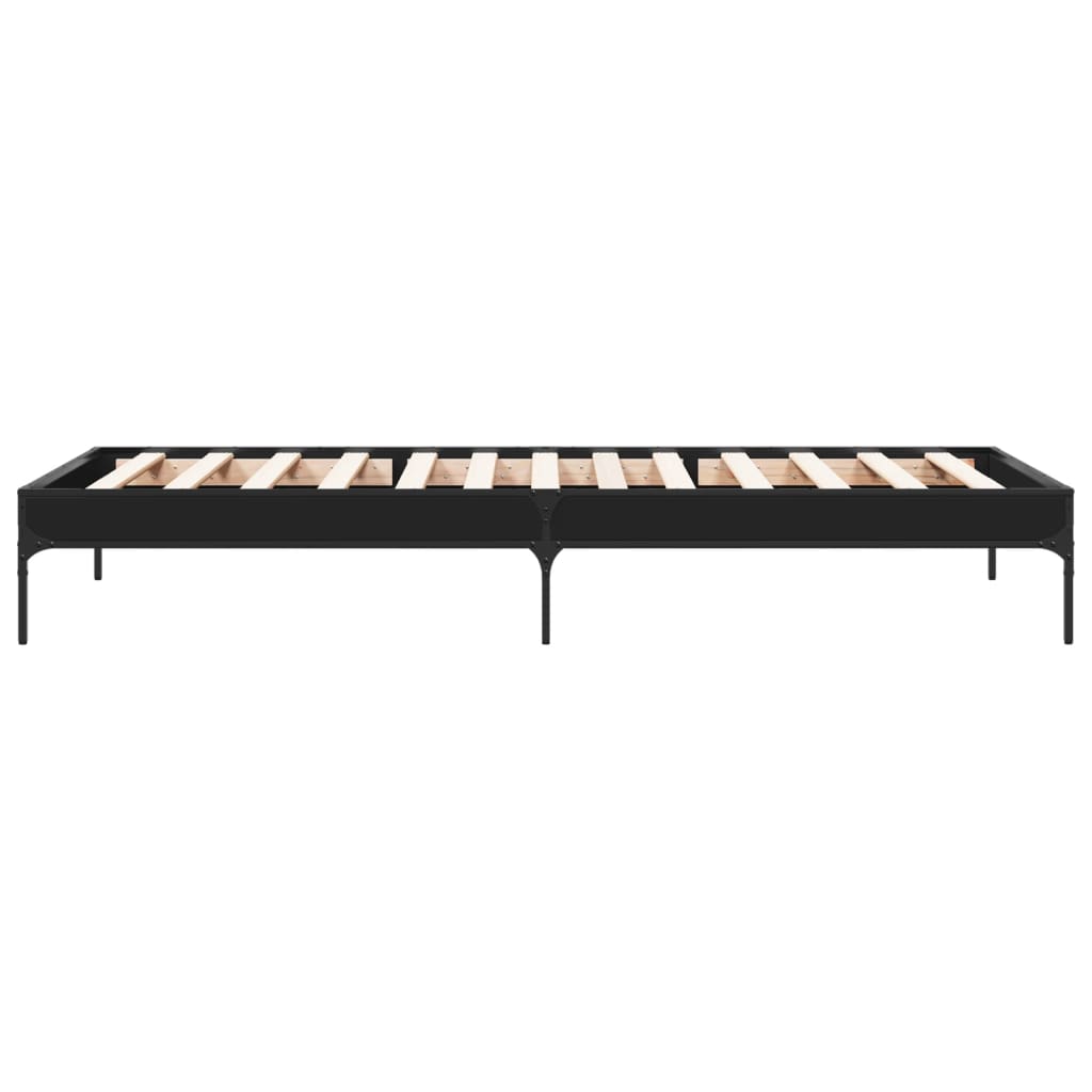 Bed Frame without Mattress Black 90x190 cm Single