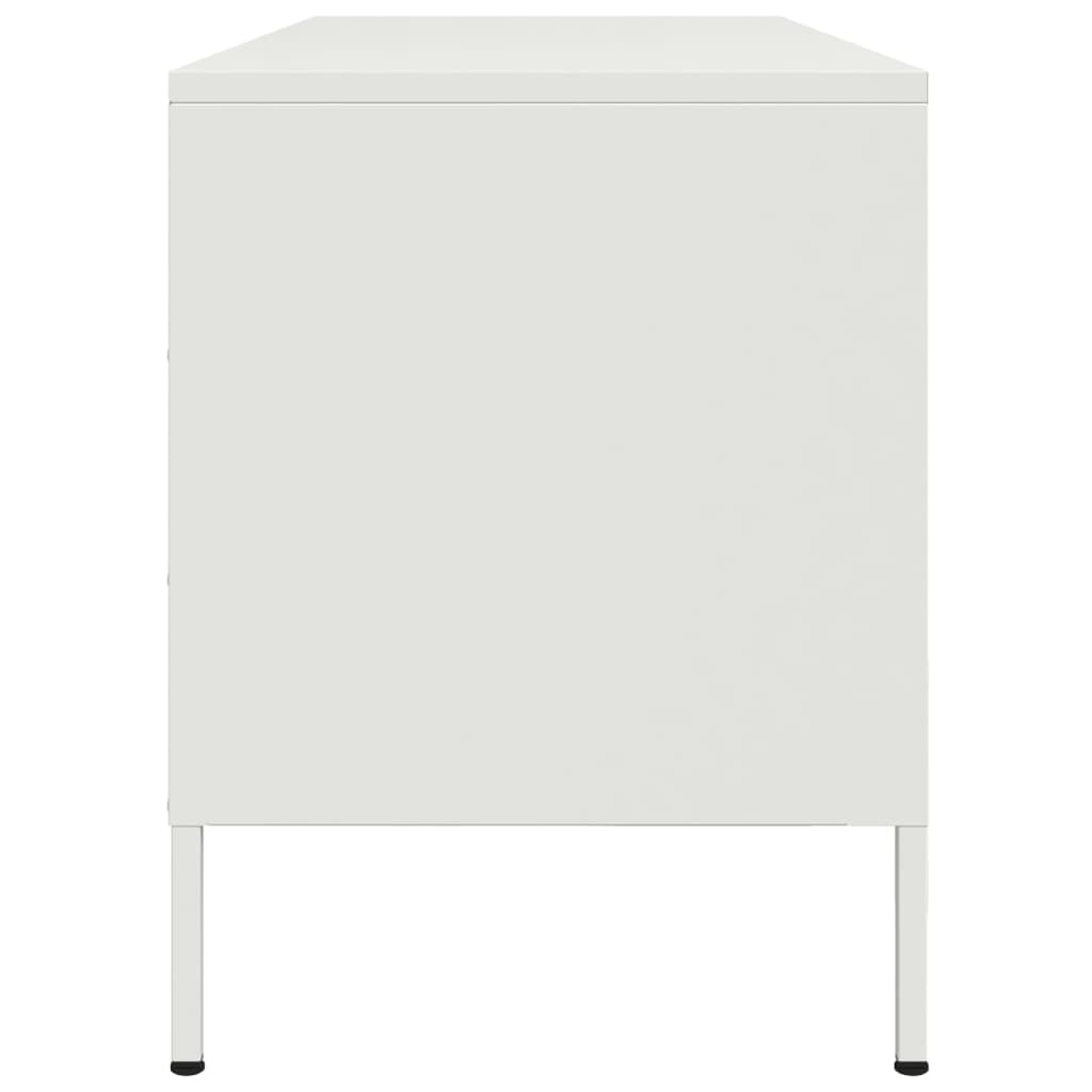 Industrial Steel 40 Inch TV Tele Stand Unit Cabinet With 2 Doors & Open Storage