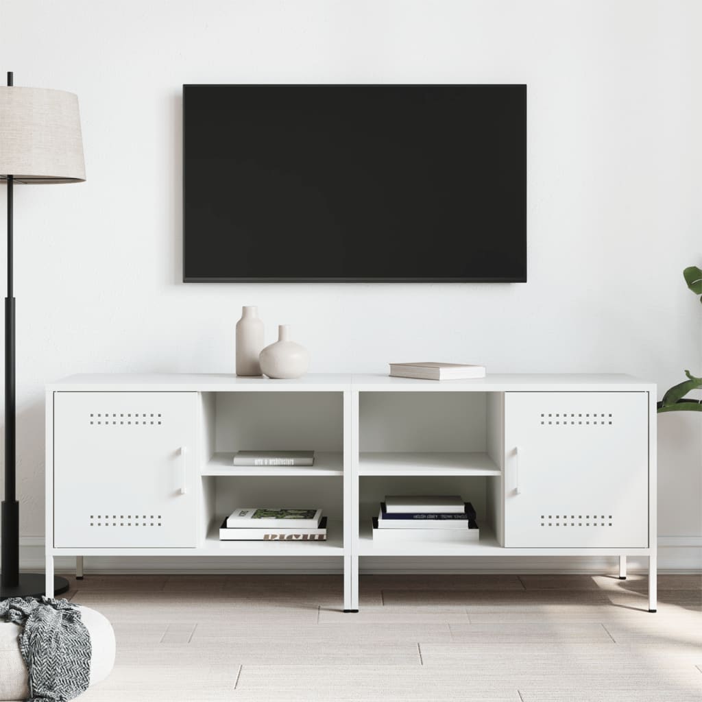 TV Cabinets 2 pcs White 68x39x50.5 cm Steel