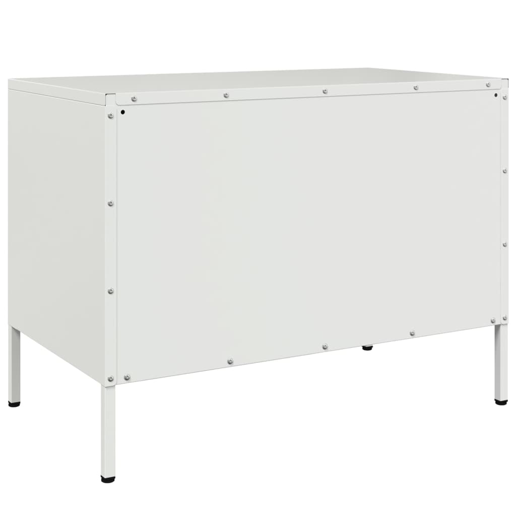 TV Cabinets 2 pcs White 68x39x50.5 cm Steel