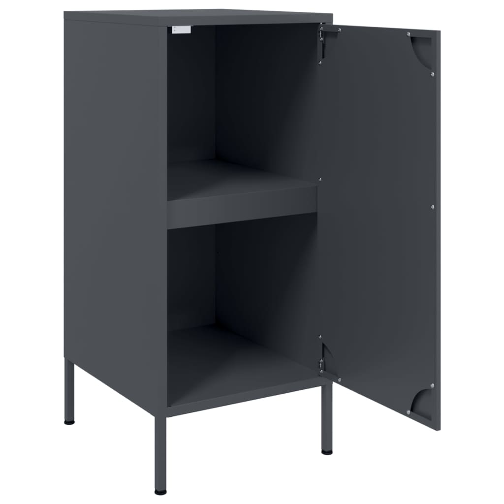 Sideboards 2 pcs Anthracite 36x39x79 cm Steel