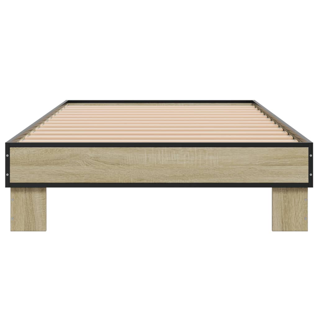 Bed Frame without Mattress Sonoma Oak 90x200 cm
