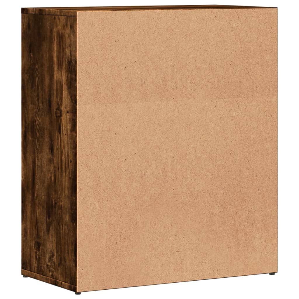 Sideboards 2 pcs Smoked Oak 60x31x70 cm Engineered Wood