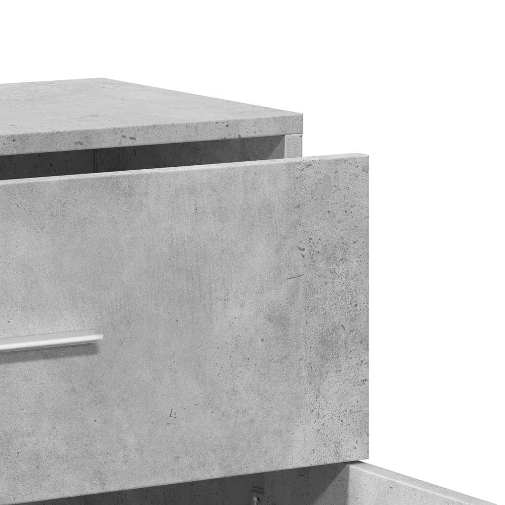 Sideboards 2 pcs Concrete Grey 60x31x70 cm Engineered Wood