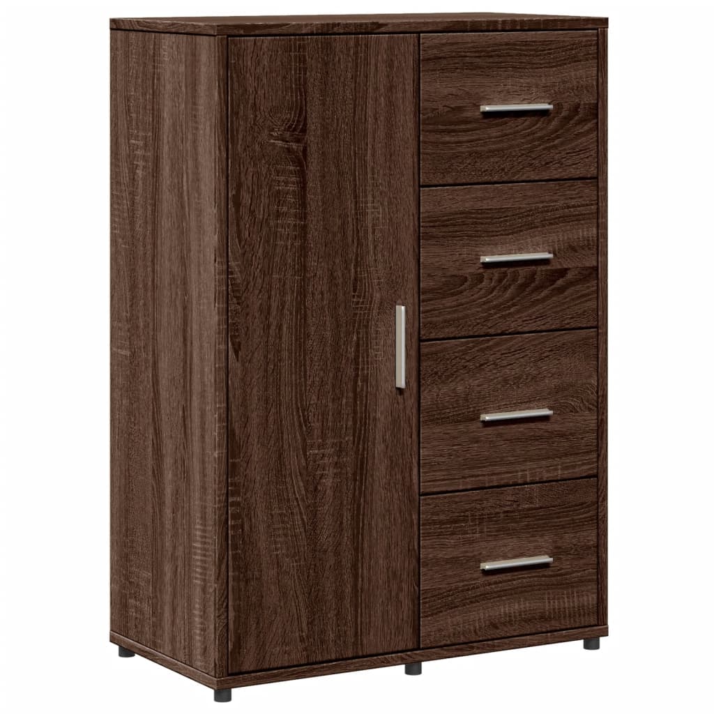 Sideboards 2 pcs Brown Oak 60x31x84 cm Engineered Wood