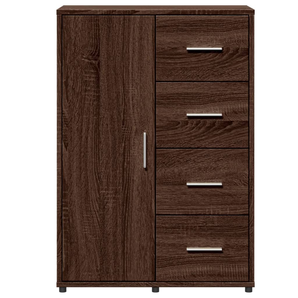 Sideboards 2 pcs Brown Oak 60x31x84 cm Engineered Wood
