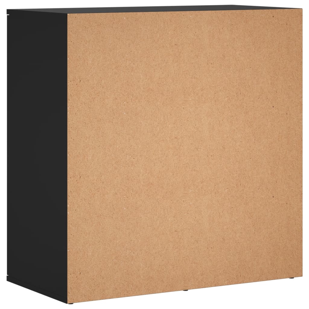 Sideboards 2 pcs Black 79x38x80 cm Engineered Wood