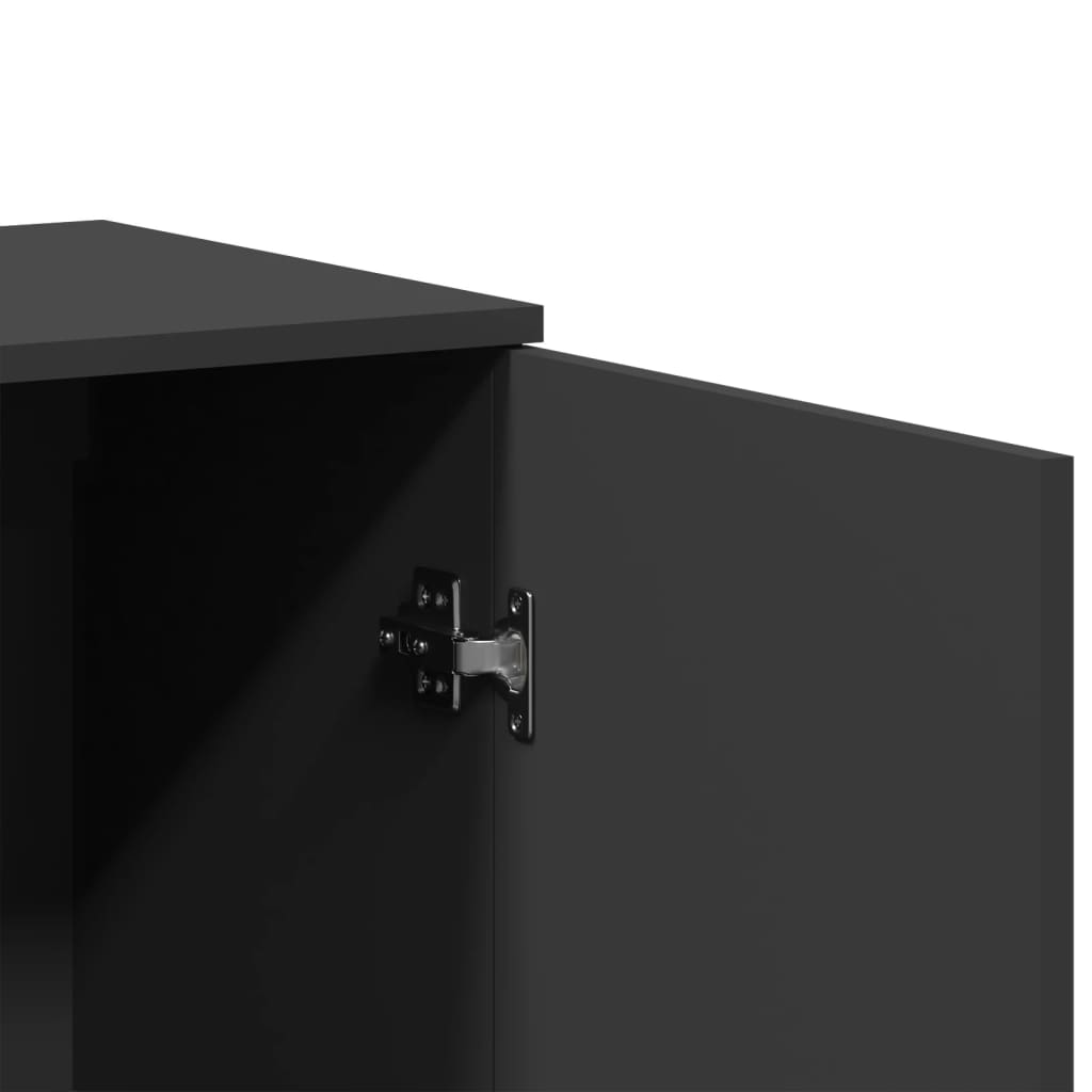 Sideboards 2 pcs Black 79x38x80 cm Engineered Wood