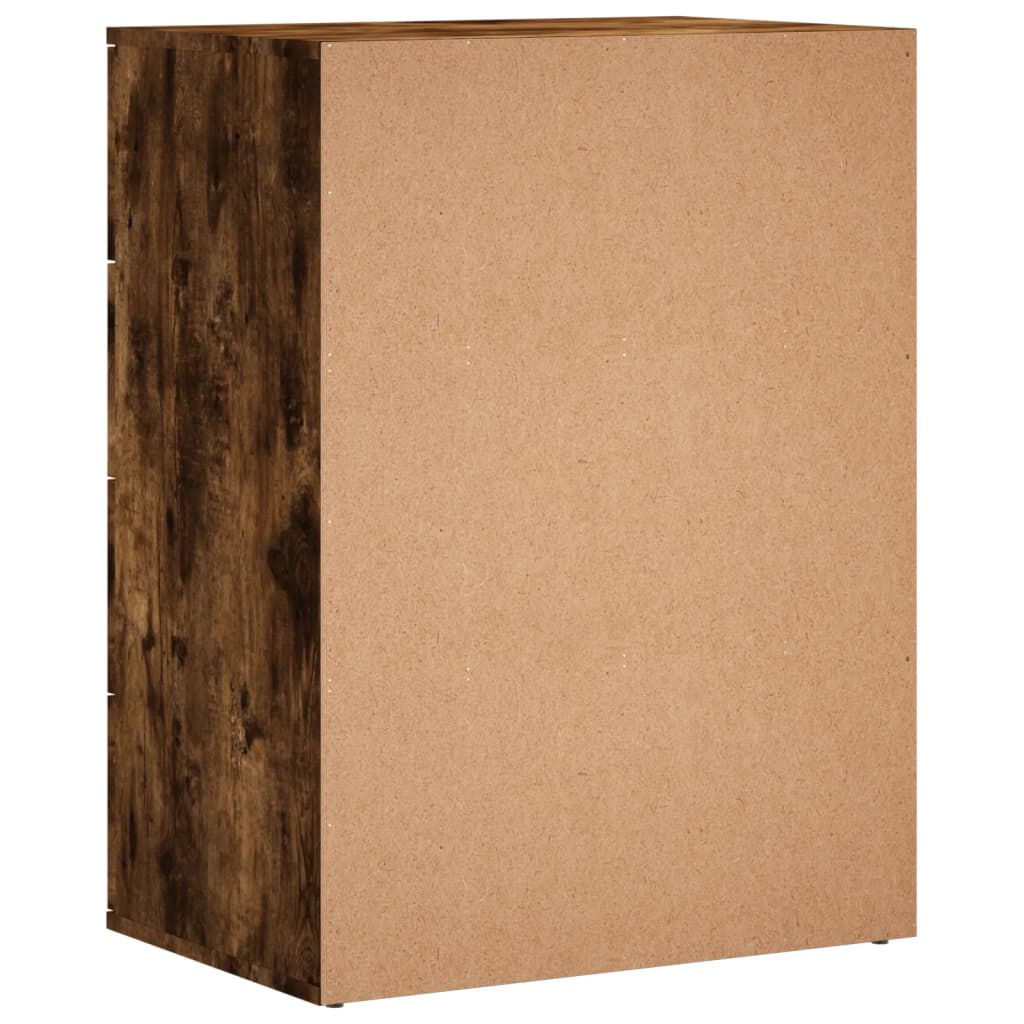 Sideboards 2 pcs Smoked Oak 60x39x80 cm Engineered Wood