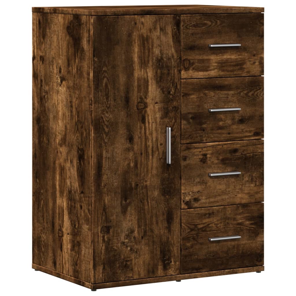 Sideboards 2 pcs Smoked Oak 59x39x80 cm Engineered Wood