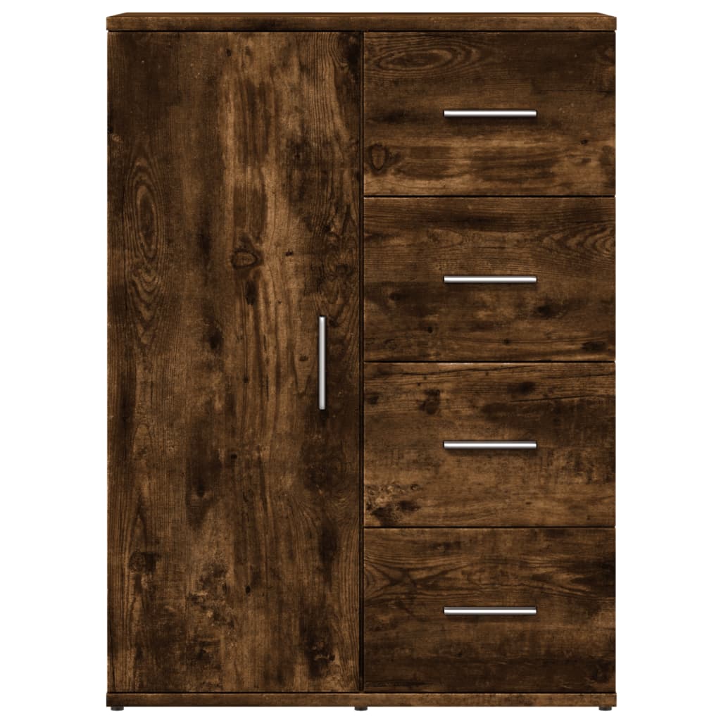 Sideboards 2 pcs Smoked Oak 59x39x80 cm Engineered Wood