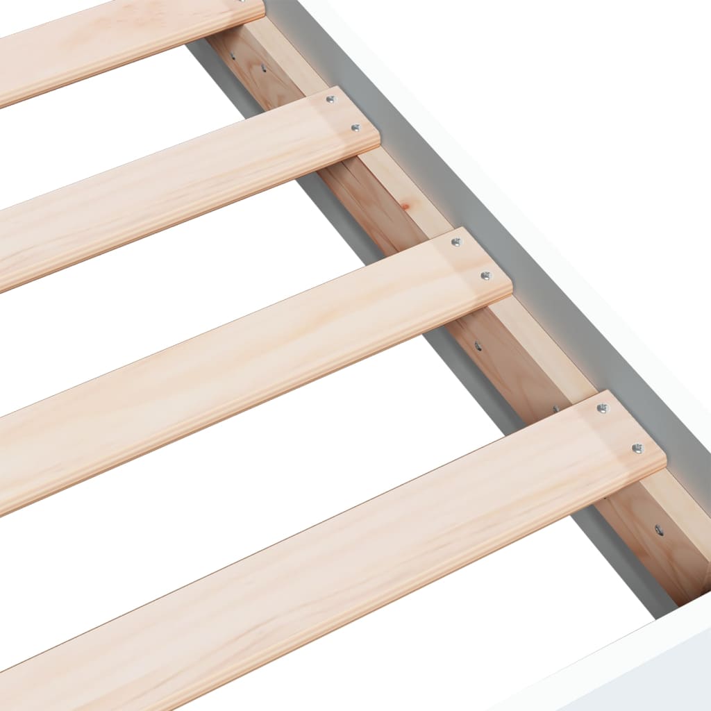Bed Frame without Mattress White 140x200 cm Engineered Wood