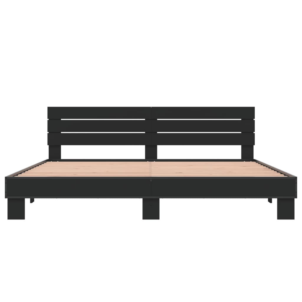 Modern Wooden Emperor Size 2m Bed Frame Base With Headboard Solid Wood Beds