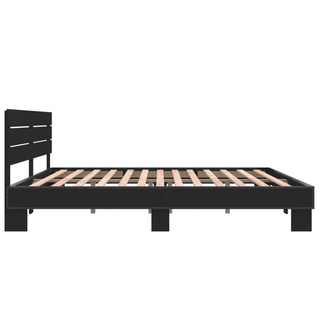 Modern Wooden Emperor Size 2m Bed Frame Base With Headboard Solid Wood Beds